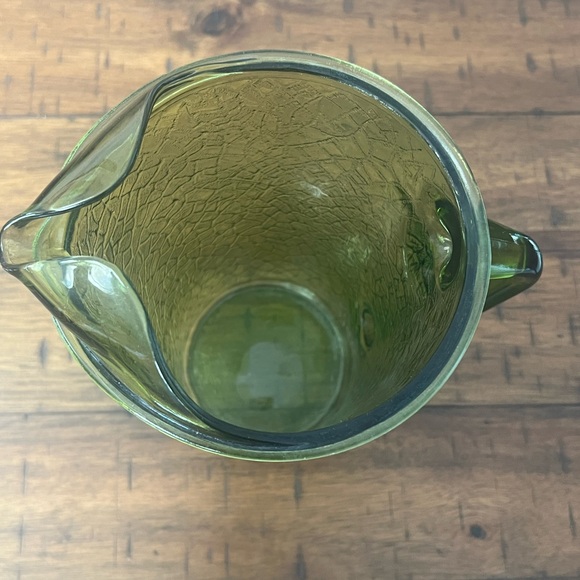 Anchor Hocking Crackle Glass Pitcher - Picture 3 of 4